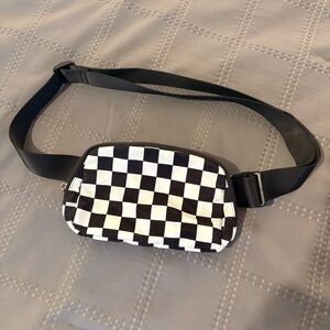 Checkered Belt Bag